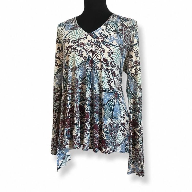Long Sleeve Patterned Top